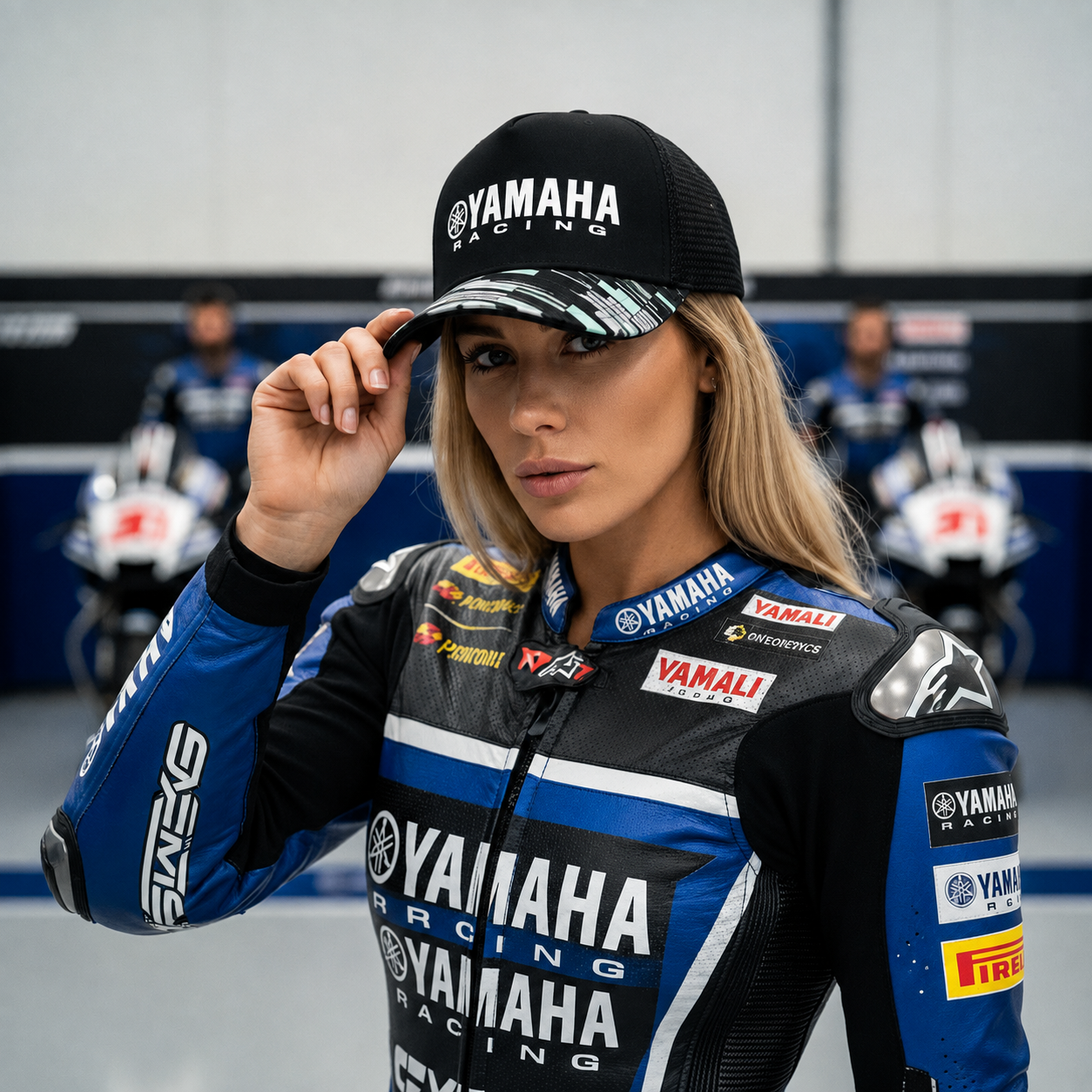 Yamaha Racing Black Filet Respirant Unisex