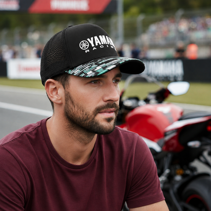 Yamaha Racing Black Filet Respirant Unisex